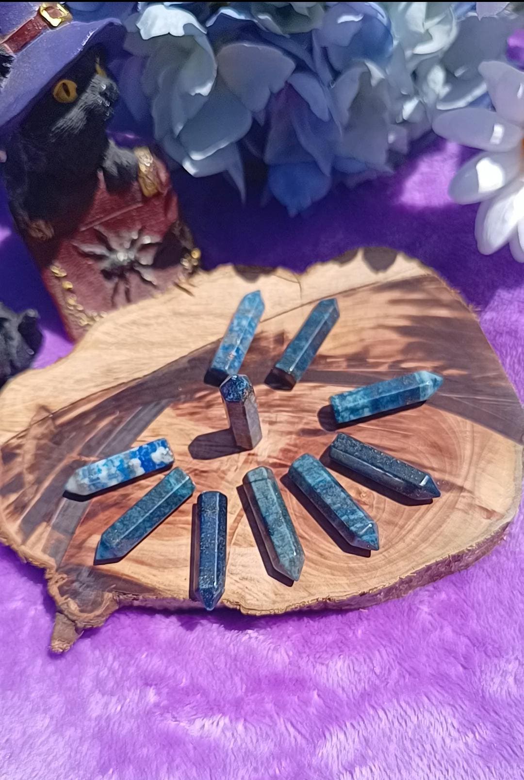 Lapis Lazuli Crystal Points Mini Gemstone Towers Healing Spiritual Stone Crystals