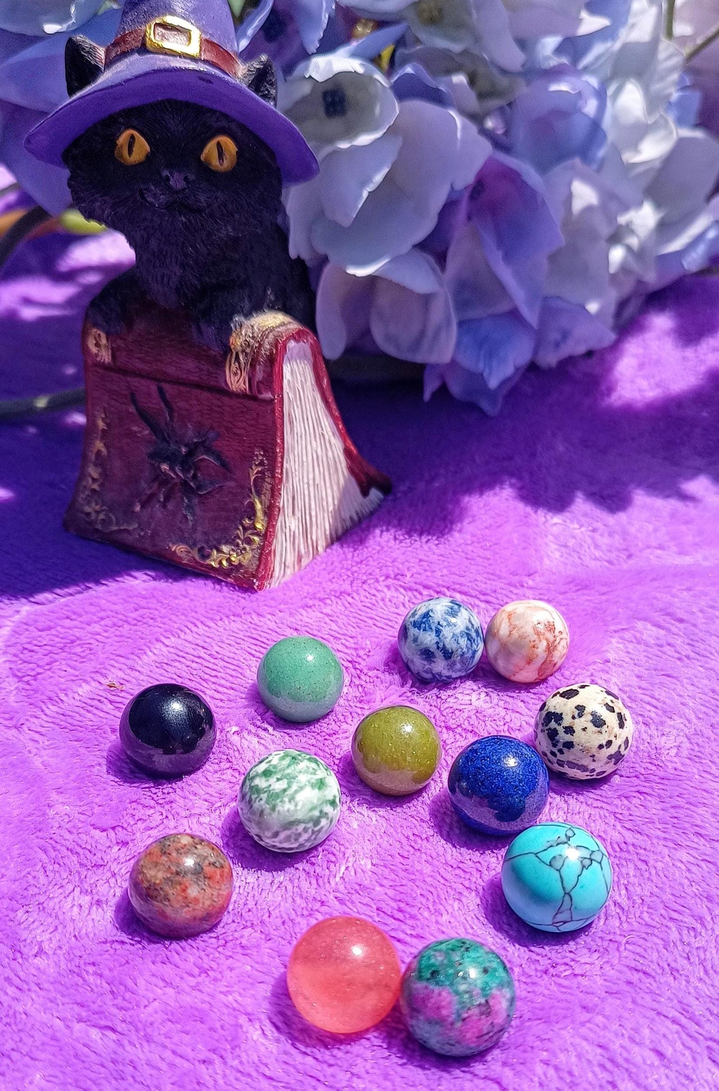 Mini Gemstone Crystal ball Stone Sphere Orb Assortment