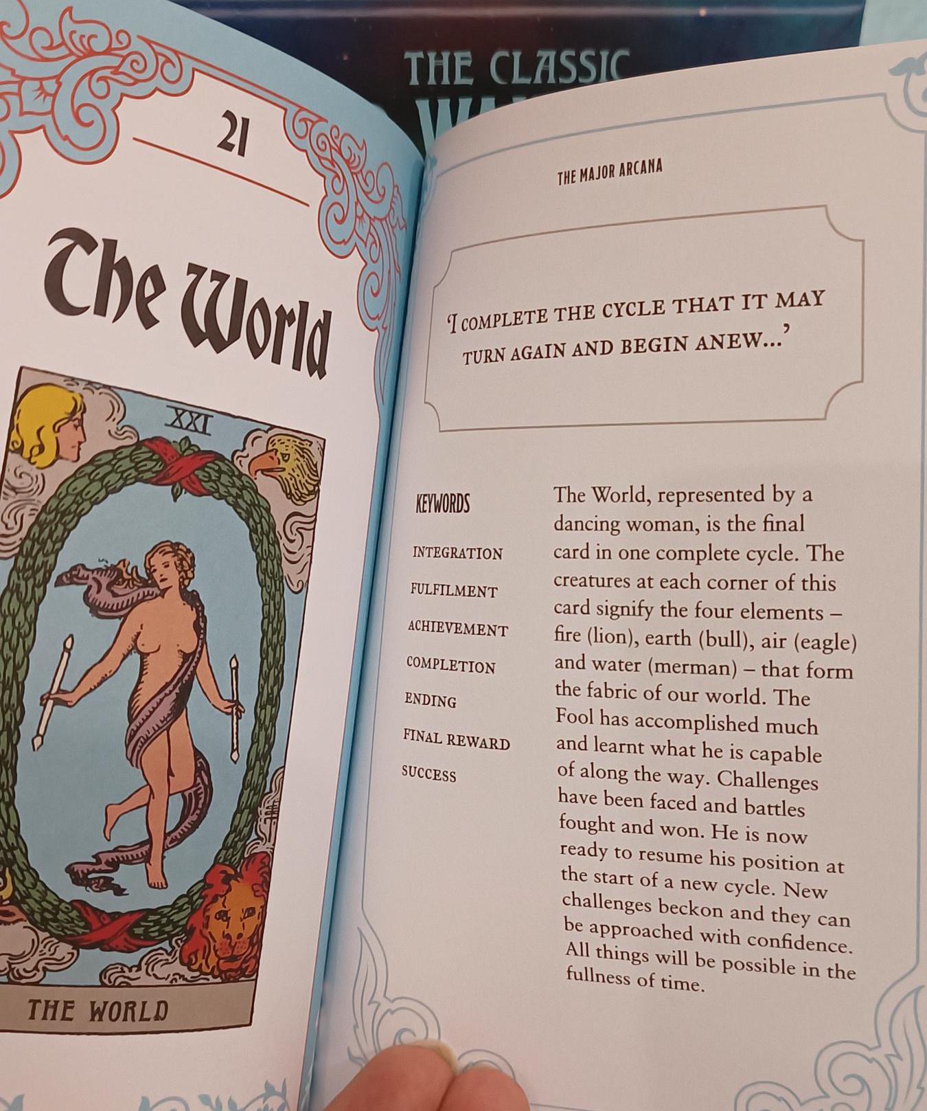 The Classic Rider Waite Smith Tarot Book & Deck. Includes 78 Cards and 128 page book.