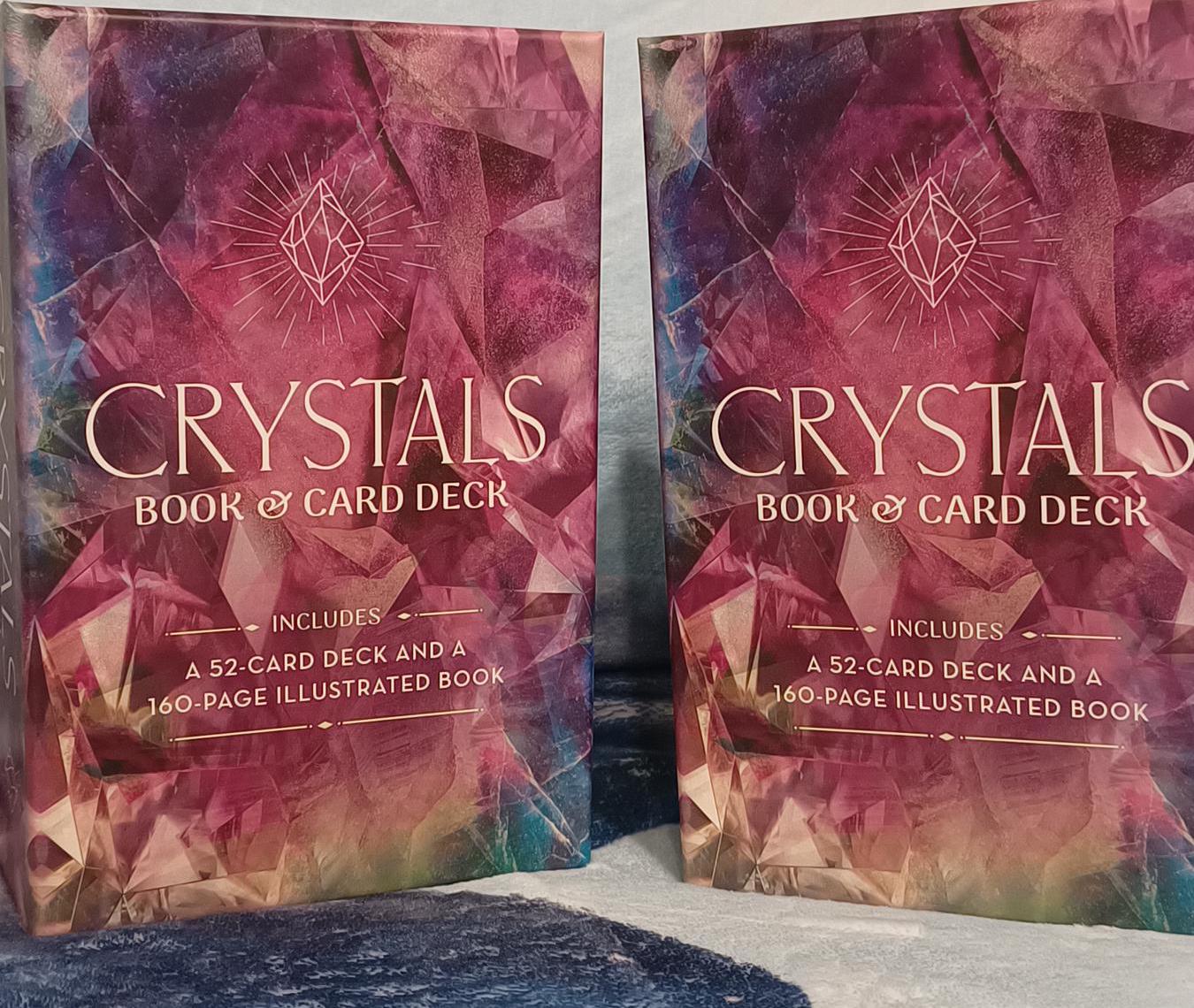 CRYSTAL BOOK and CARD Deck includes a 52- Card deck and a 160- Page Illustrated Book
