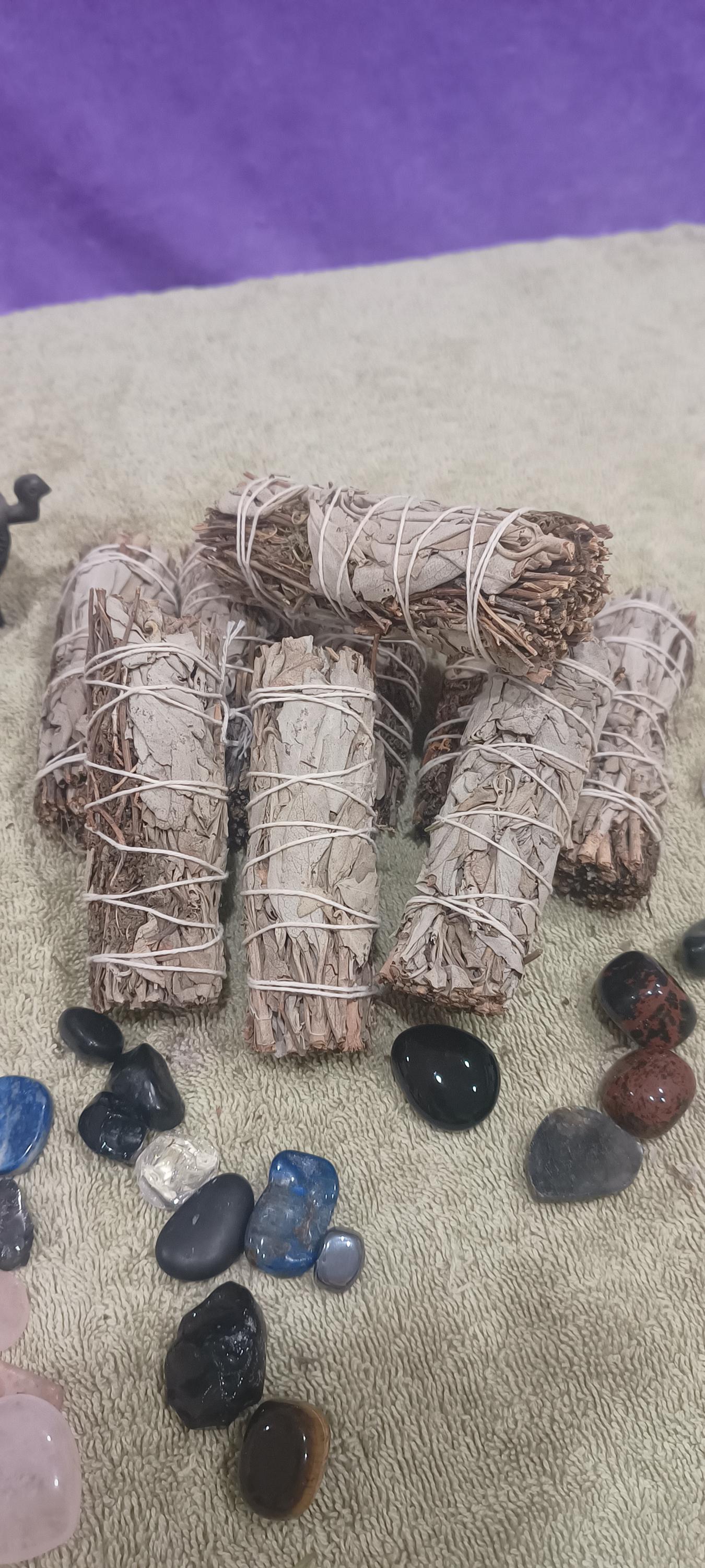 Mugwort and White Sage Bundles