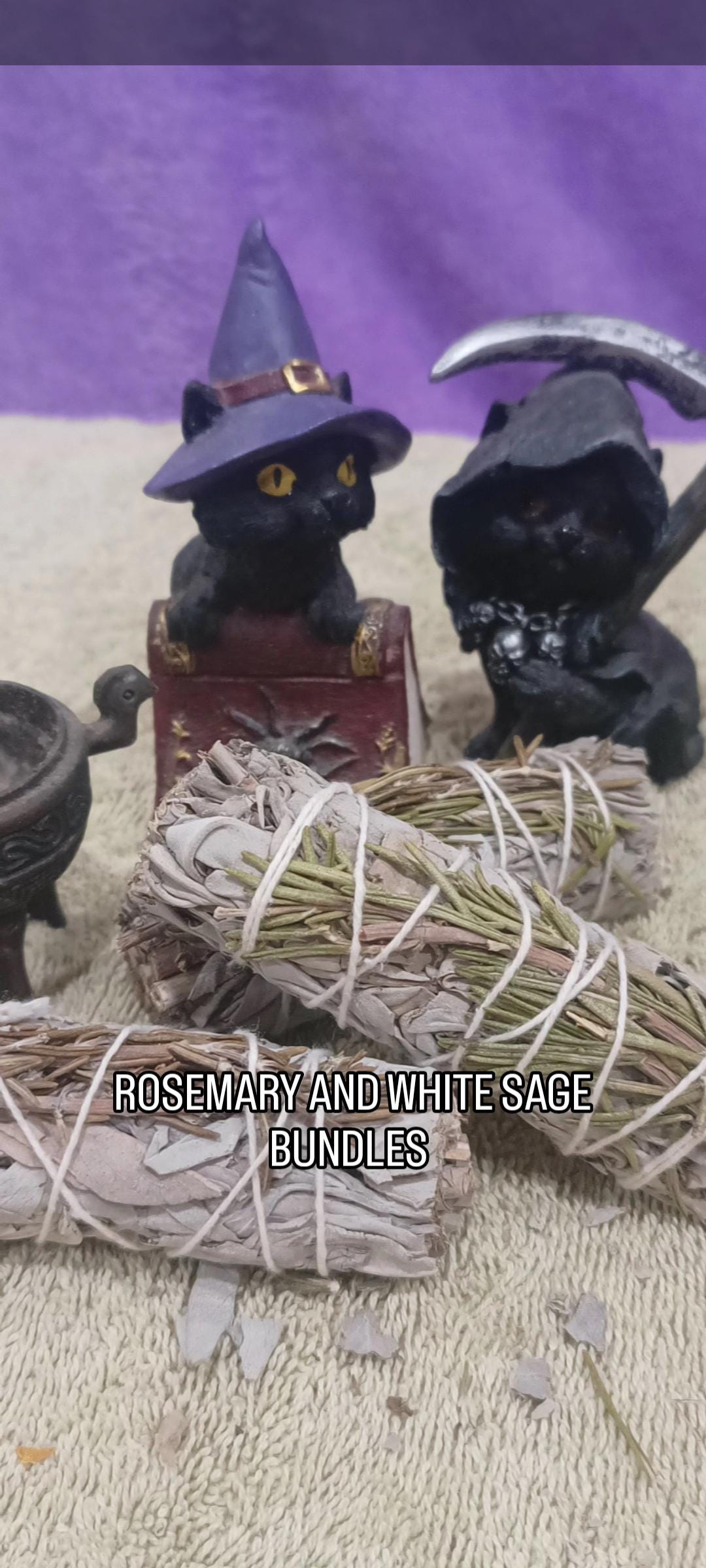 Rosemary & White Sage Bundle Meditation tool.