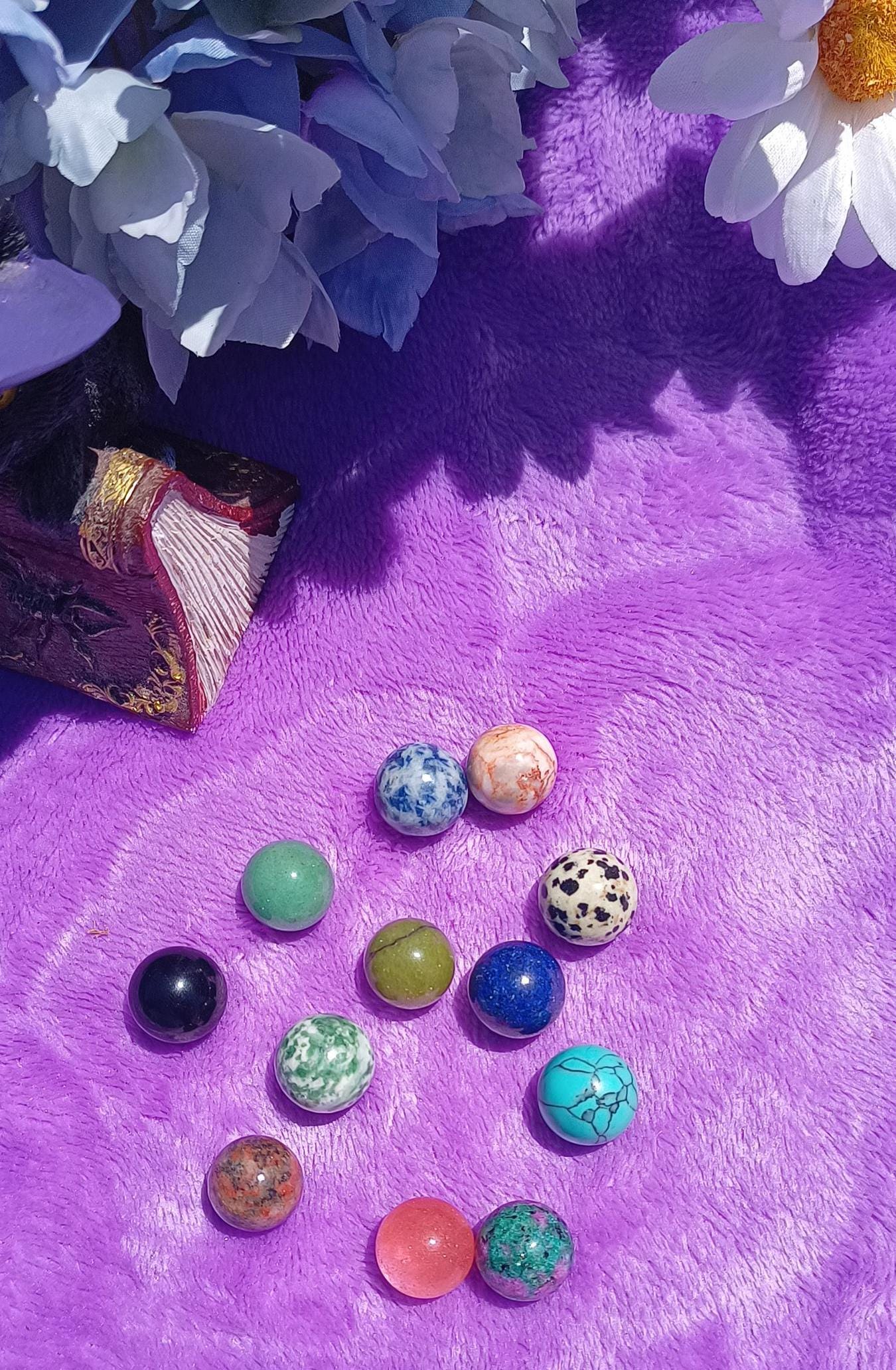 Mini Gemstone Crystal ball Stone Sphere Orb Assortment