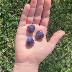 Stunning heart stone, amethyst, 30mm crystal!