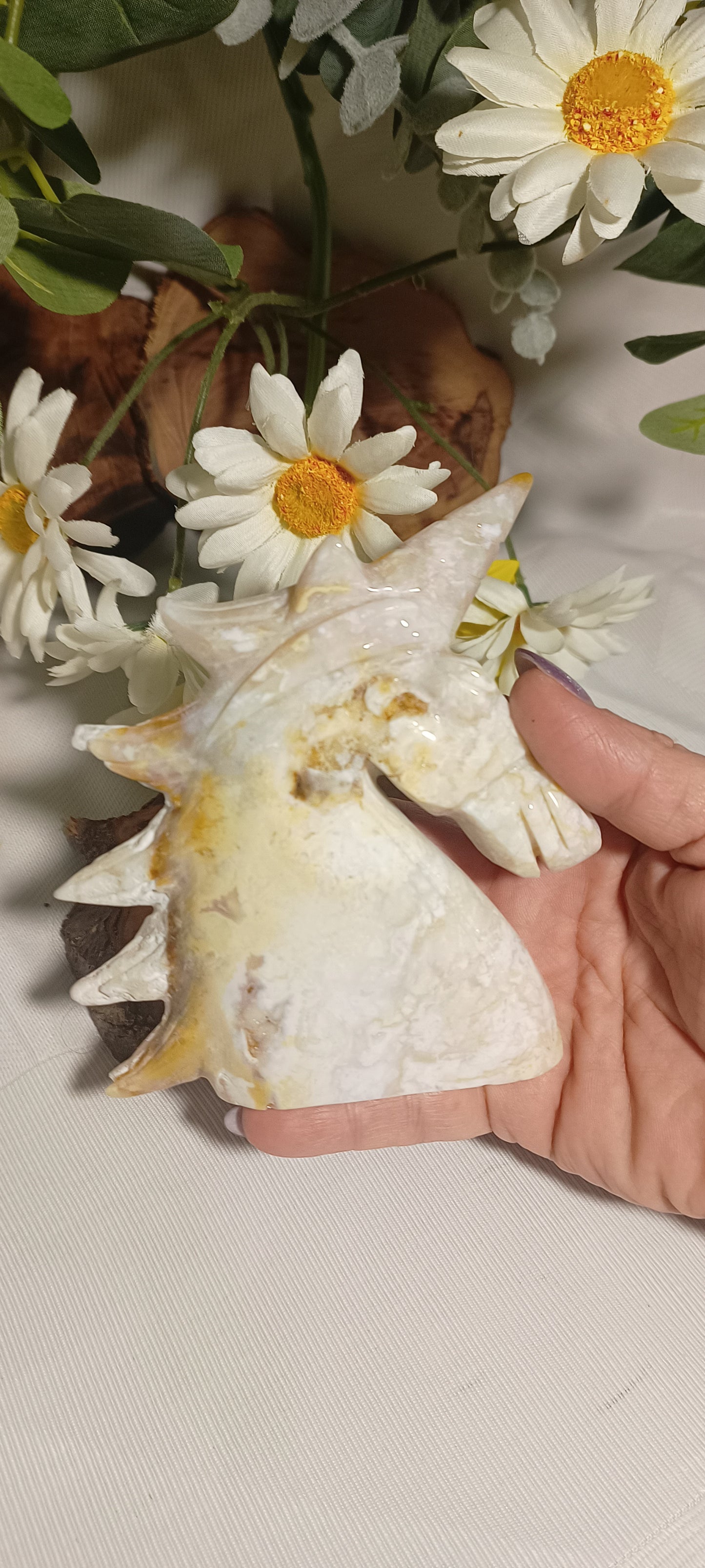Unicorn Natural Hand Carved