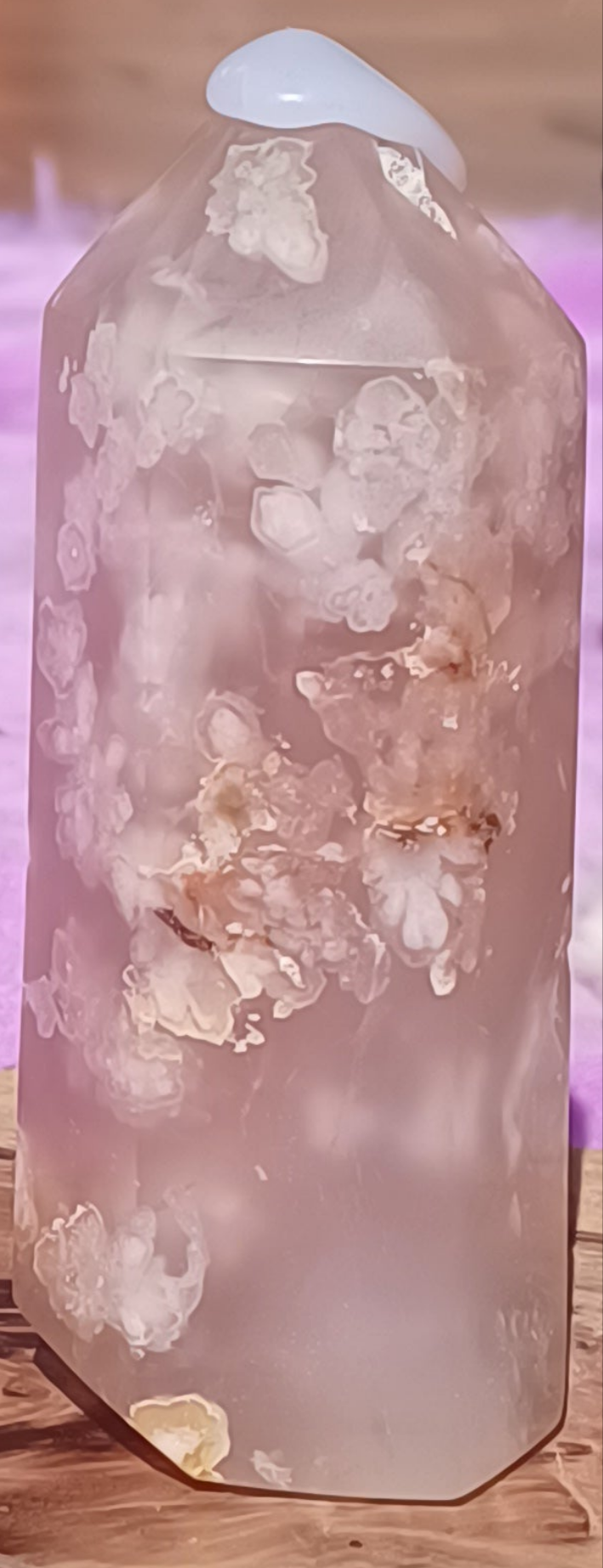 Flower Agate Tower – 10 cm