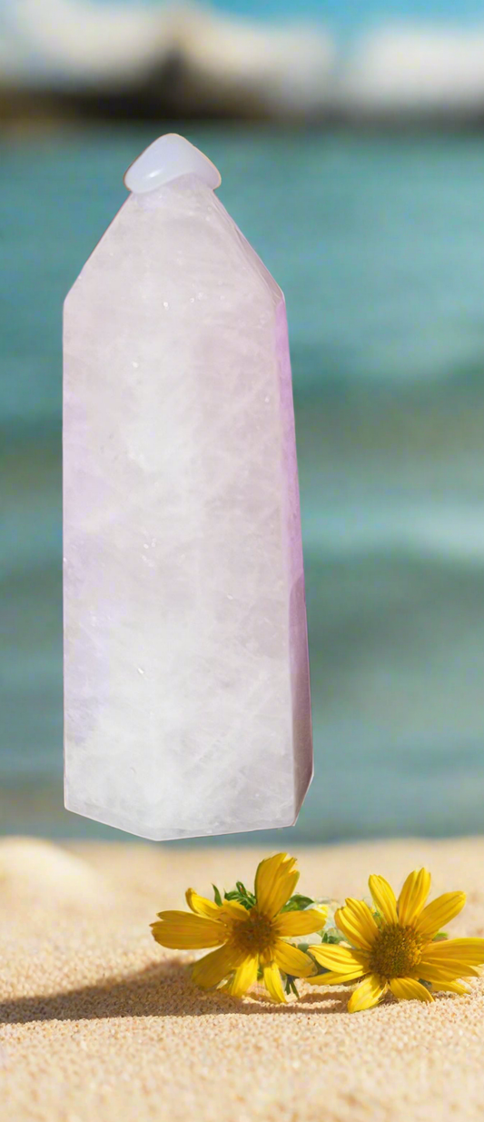 Rose Quartz Crystal Tower – 10cm