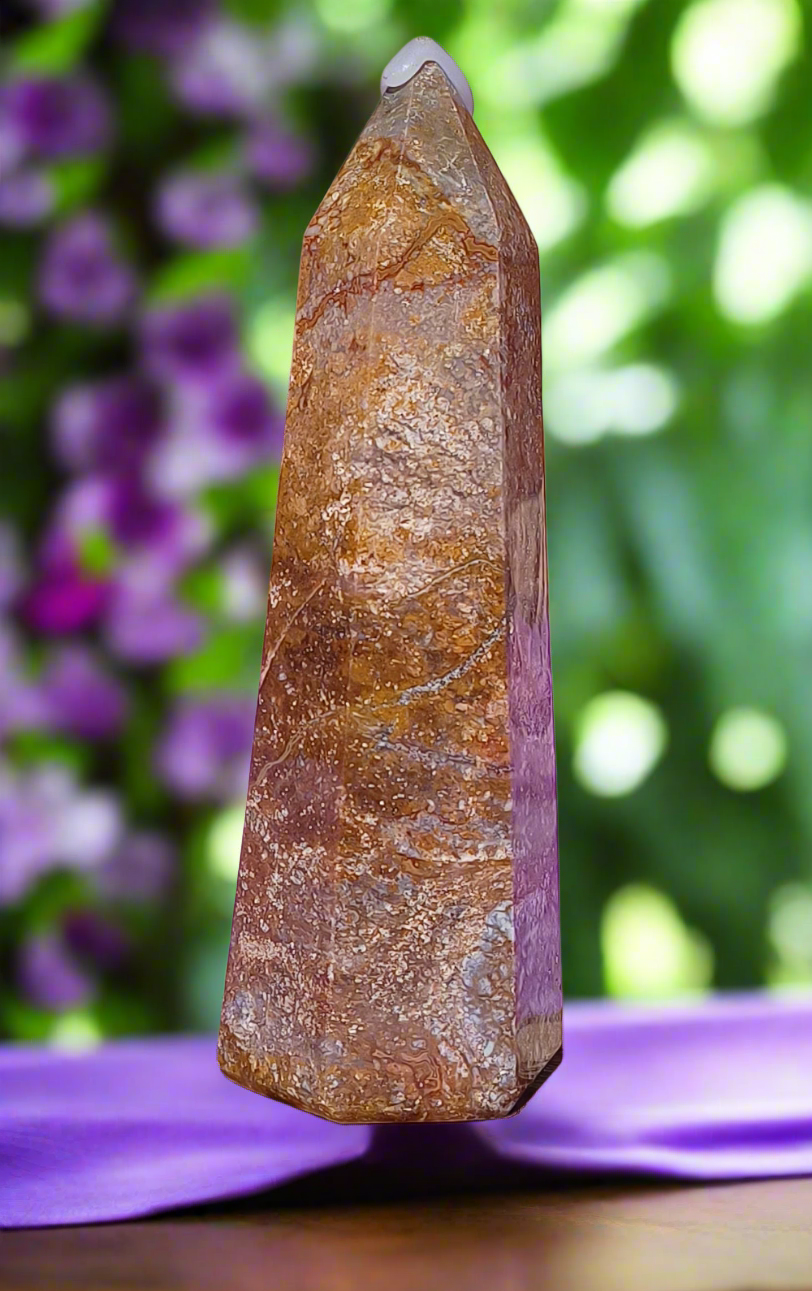Polished Jasper Obelisk – 19cm