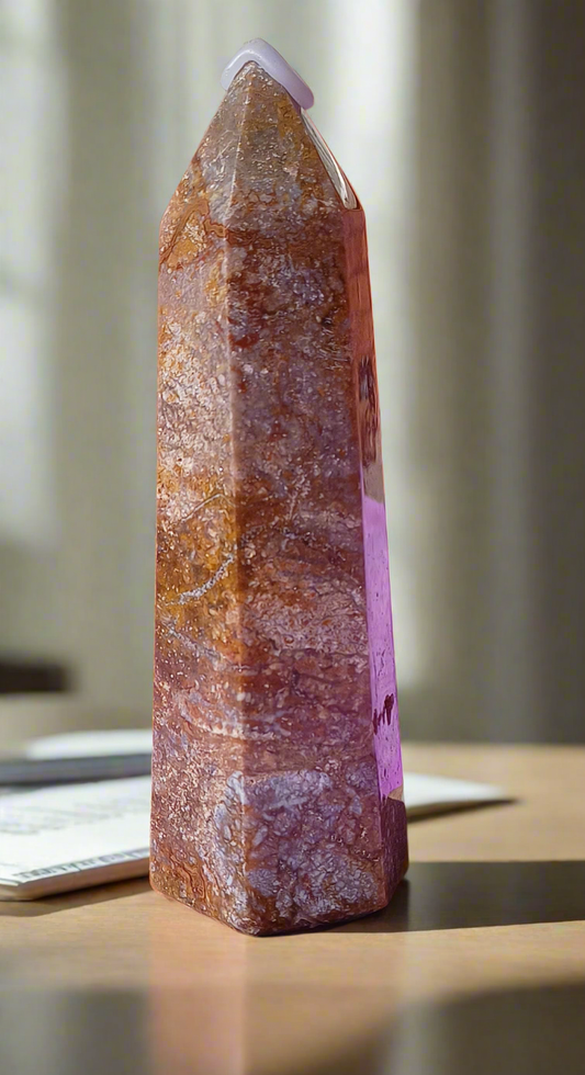 Polished Jasper Obelisk – 19cm