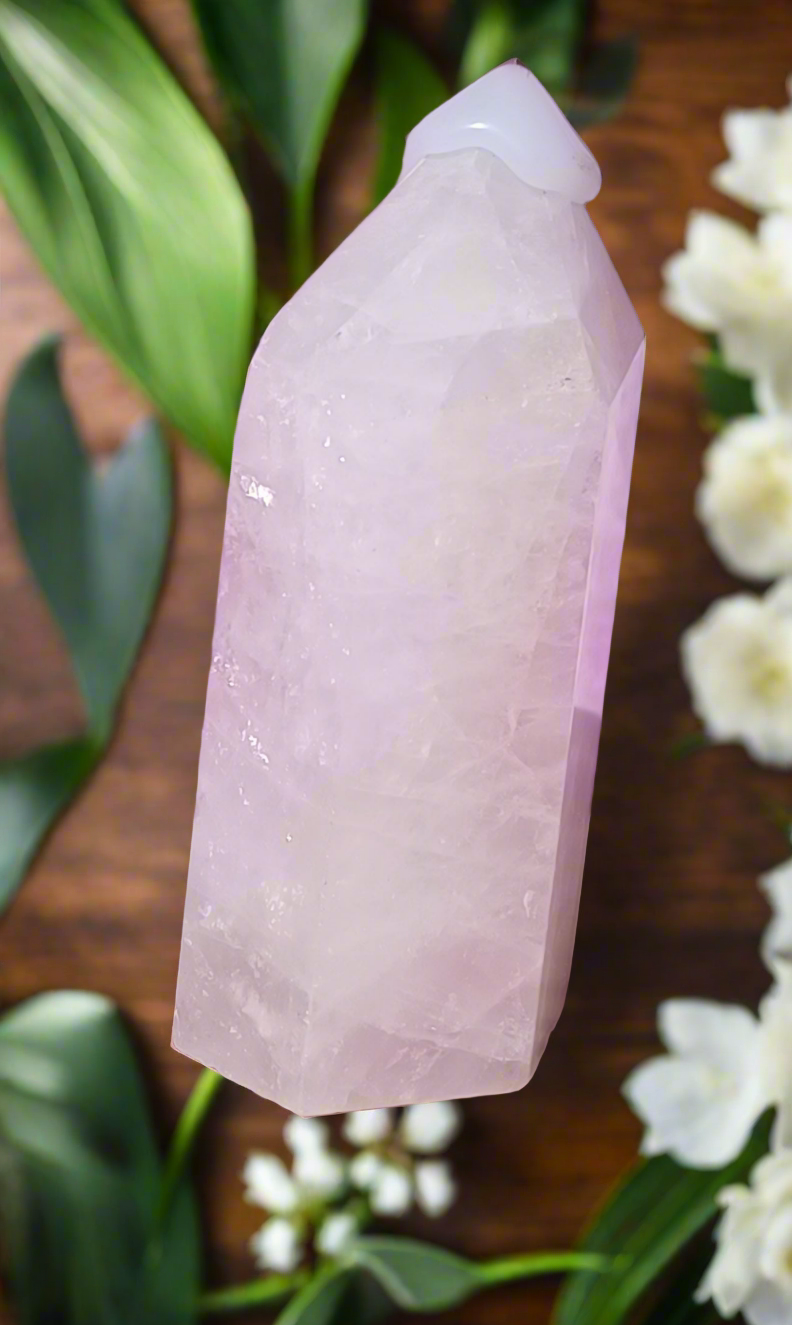 Rose Quartz Crystal Tower – 10cm