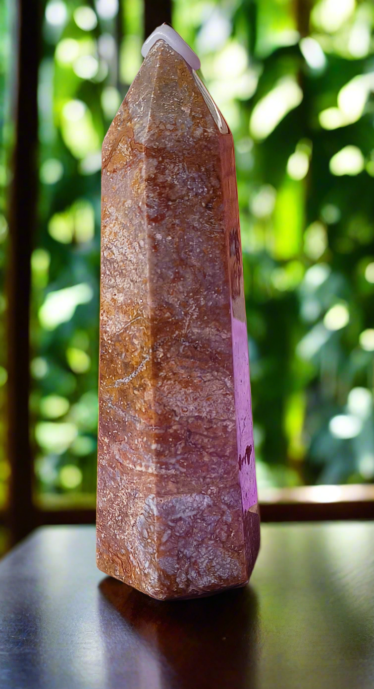 Polished Jasper Obelisk – 19cm