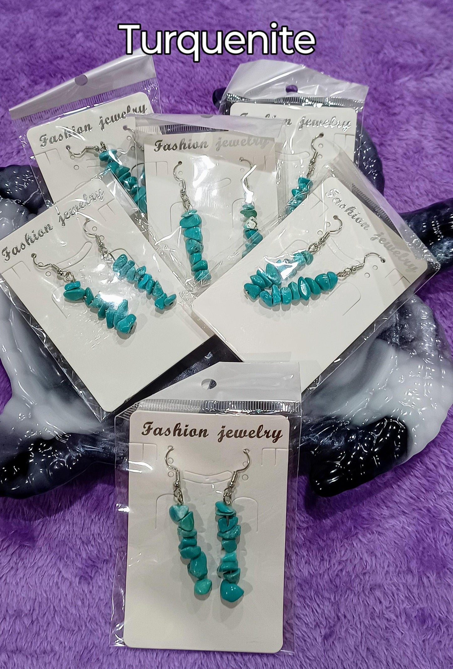 Gemstone Chip Earrings. varity  Lapis,Red Jasper, Labradorite,Turquenite, Aventurine
