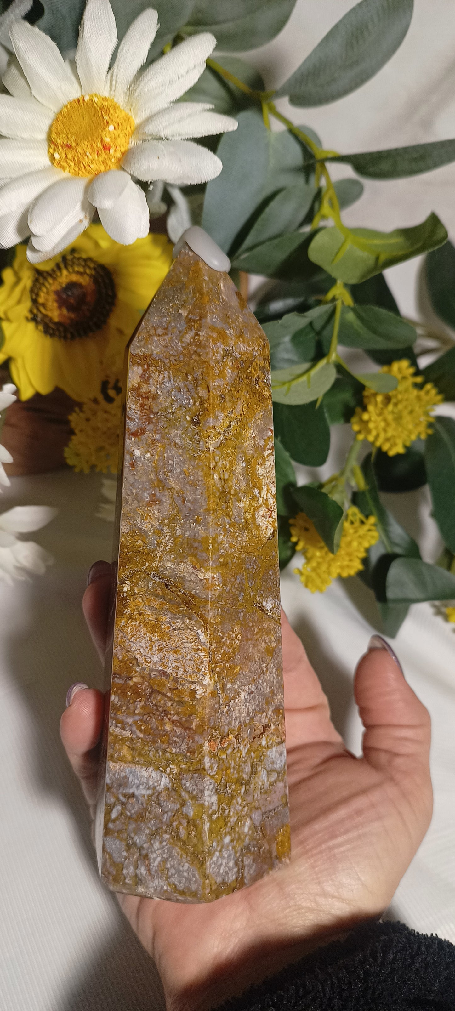 Polished Jasper Obelisk – 19cm