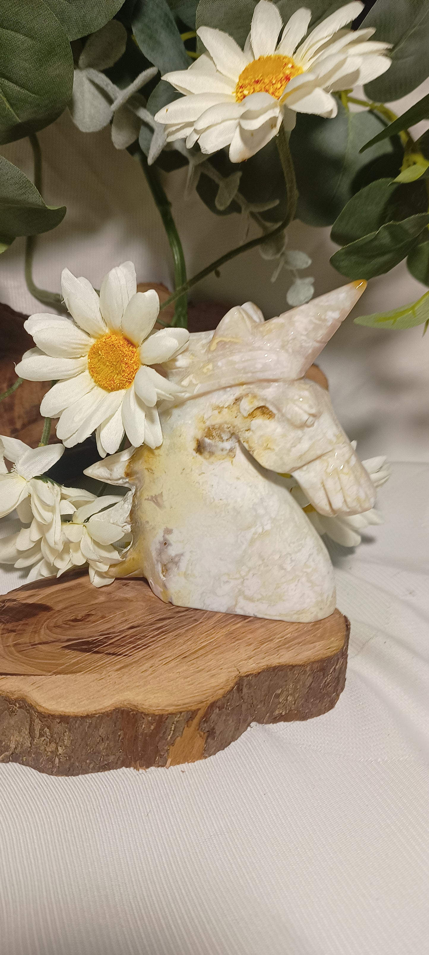 Unicorn Natural  Hand Carved